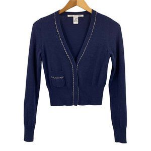 Diane Von Furstenberg Navy Blue Cardigan